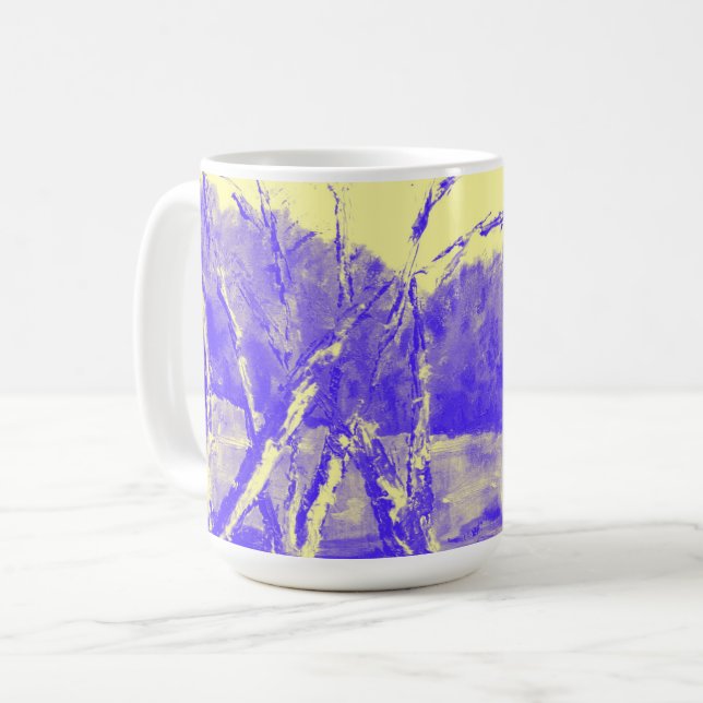 Purple Lands Yellow Skies Coffee Mug (Front Left)