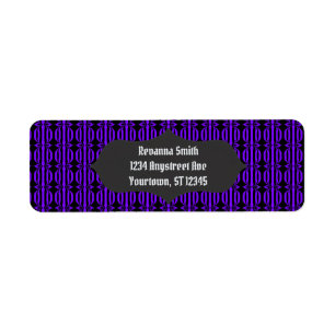 Purple Lanterns Goth Halloween Label