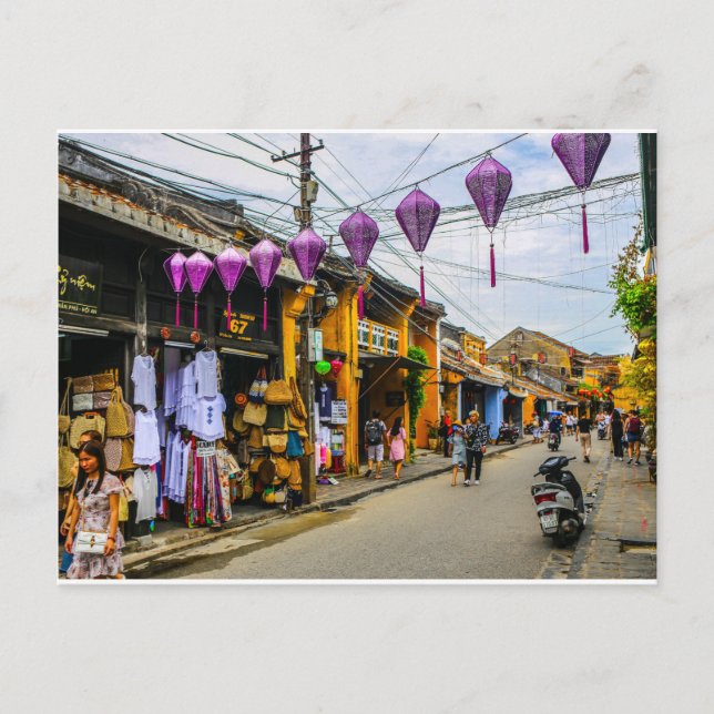 Purple Lanterns in Hoi An Postcard (Front)