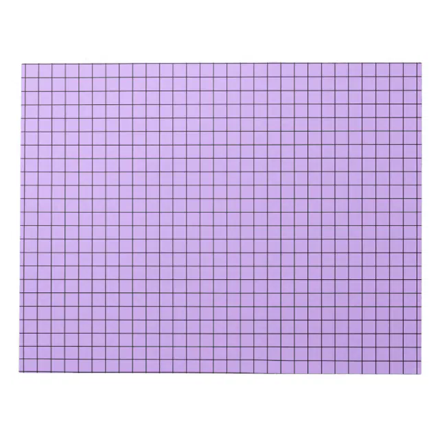 Purple Large Graph Paper Notepad | Zazzle