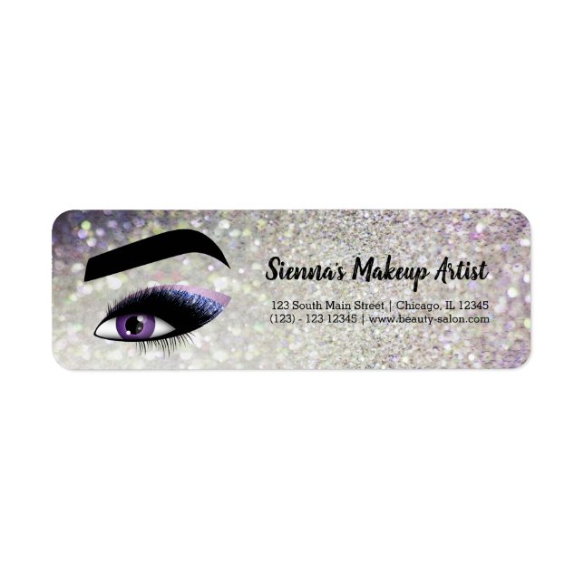 Purple Lashes Eye Label (Front)
