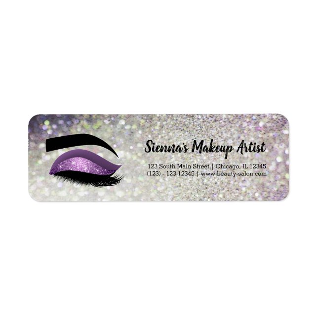 Purple Lashes Eye Label (Front)