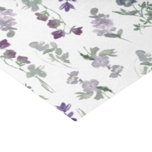 Purple Lavendar Floral Small Business Packaging Tissue Paper