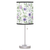 Purple, Lavender and Greenery Table Lamp (Left)