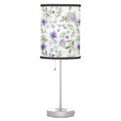 Purple, Lavender and Greenery Table Lamp (Right)