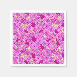 Purple, lavender and plum flowers, plum background paper napkins