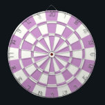 Purple Lavender And White Dart Board<br><div class="desc">Purple Lavender And White Dart Board</div>