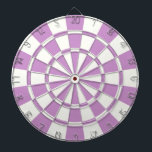 Purple Lavender And White Dart Board<br><div class="desc">Purple Lavender And White Dart Board</div>
