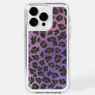 Purple lavender animal print speck iPhone 14 pro max case