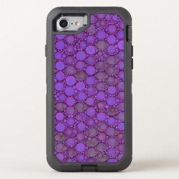 Purple Lavender Bubble Pattern Otterbox Defender Iphone Se/8/7 Case by TeensEyeCandy at Zazzle