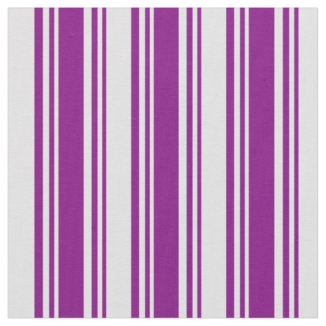 Purple & Lavender Colored Lined Pattern Fabric (Close Up)