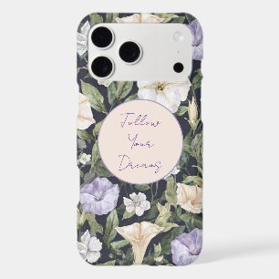 Purple Lavender Cream Petunia Flowers   iPhone 17 Pro Max Case