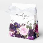 Purple Lavender Floral Boho Wedding Favor box