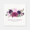 Purple Lavender Floral Boho Wedding Paper Napkin