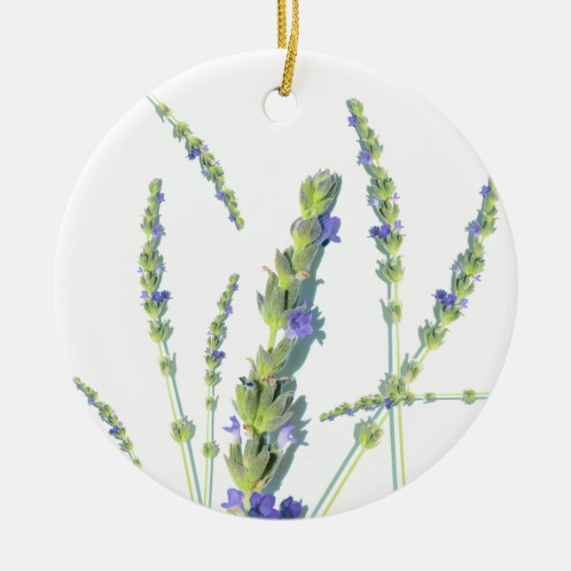 Purple Lavender Flower Décor Ornament (Front)