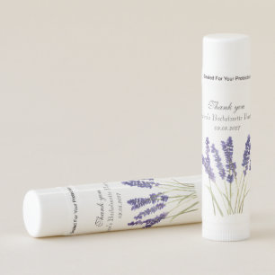 Purple Lavender Flowers Bachelorette Party Lip Balm