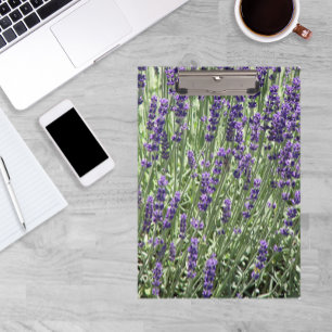 Purple Lavender Flowers Floral Clipboard