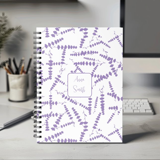 Purple Lavender Flowers _ Floral Pattern Script  Planner (Creator Uploaded)