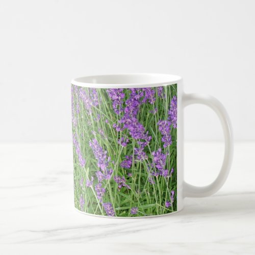 Purple Lavender Flowers Photograph Coffee Mug