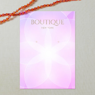 Purple Lavender Glow Earring Display Card