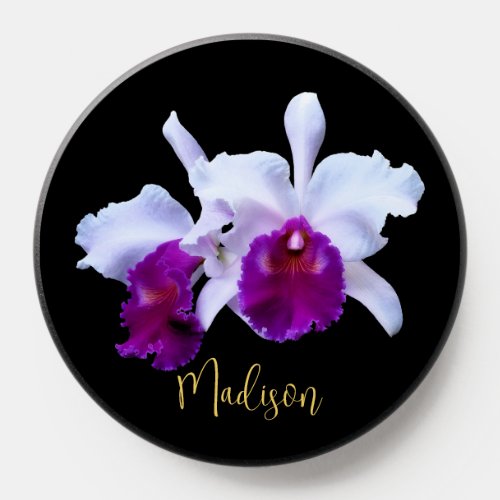 Purple Lavender Gold Orchids PopSocket