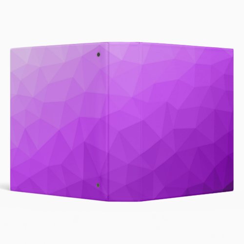 Purple lavender gradient geometric mesh pattern 3 ring binder