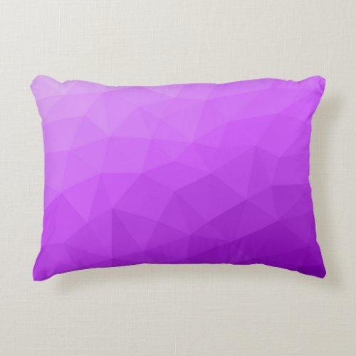 Purple lavender gradient geometric mesh pattern accent pillow