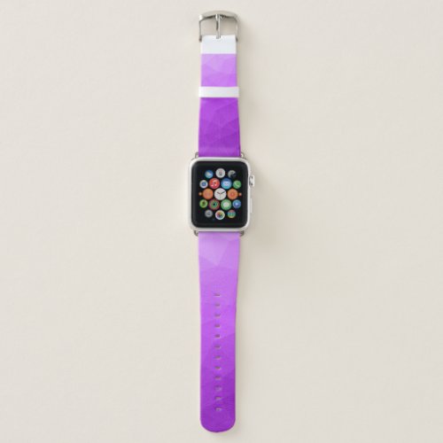 Purple lavender gradient geometric mesh pattern apple watch band
