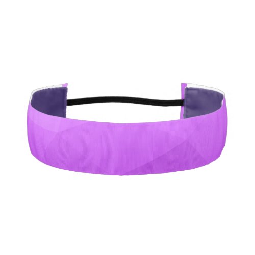 Purple lavender gradient geometric mesh pattern athletic headband