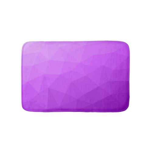 Purple lavender gradient geometric mesh pattern bath mat