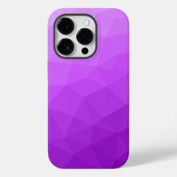 Purple lavender gradient geometric mesh pattern Case-Mate iPhone 14 pro case