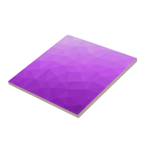 Purple lavender gradient geometric mesh pattern ceramic tile