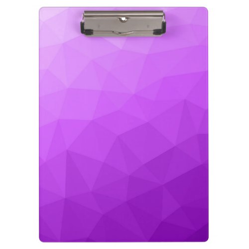 Purple lavender gradient geometric mesh pattern clipboard