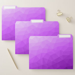 Purple lavender gradient geometric mesh pattern file folder