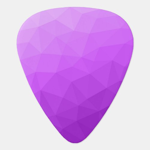Purple lavender gradient geometric mesh pattern guitar pick