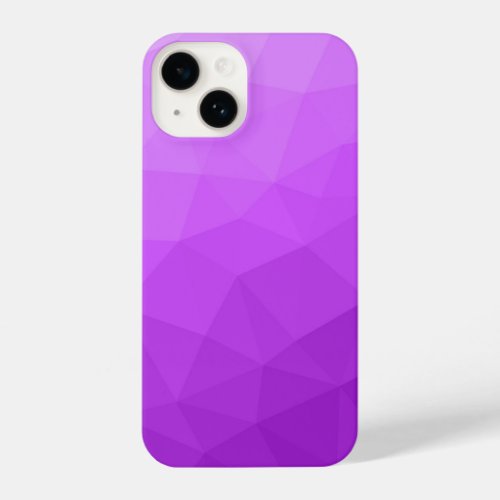 Purple lavender gradient geometric mesh pattern iPhone 14 case