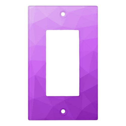 Purple lavender gradient geometric mesh pattern light switch cover