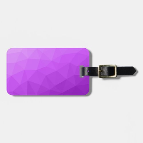 Purple lavender gradient geometric mesh pattern luggage tag