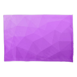 Purple lavender gradient geometric mesh pattern pillow case