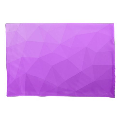 Purple lavender gradient geometric mesh pattern pillow case