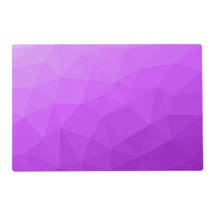 Purple lavender gradient geometric mesh pattern placemat