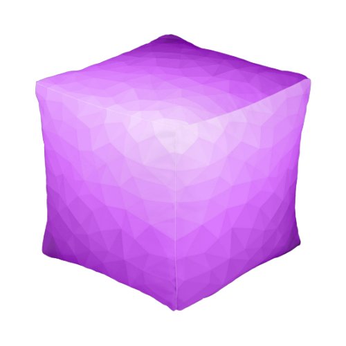 Purple lavender gradient geometric mesh pattern pouf