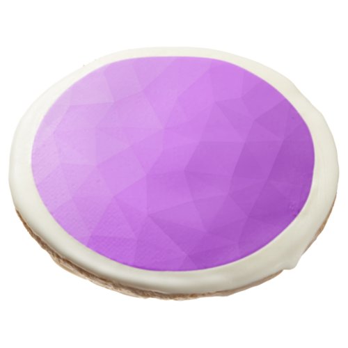 Purple lavender gradient geometric mesh pattern sugar cookie