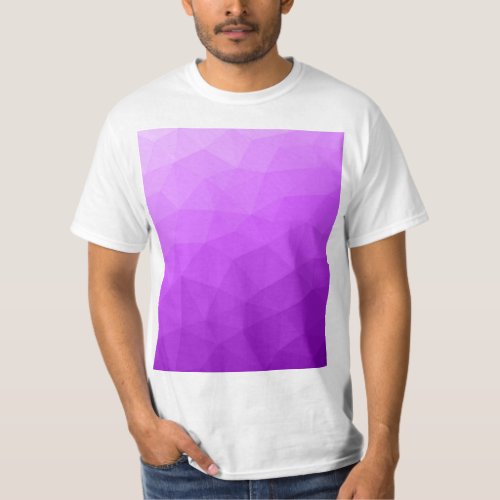 Purple lavender gradient geometric mesh pattern T_Shirt