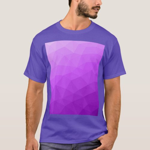 Purple lavender gradient geometric mesh pattern T_Shirt