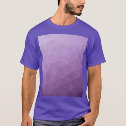 Purple lavender gradient geometric mesh pattern T_Shirt