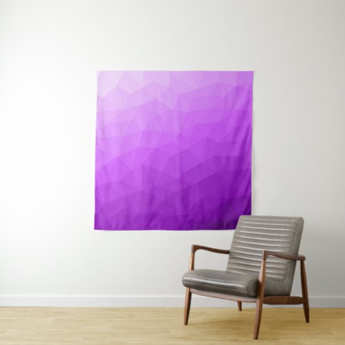 Purple lavender gradient geometric mesh pattern tapestry