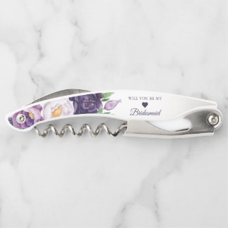 Purple Lavender Greenery Will Be My Bridesmaid  Waiter's Corkscrew