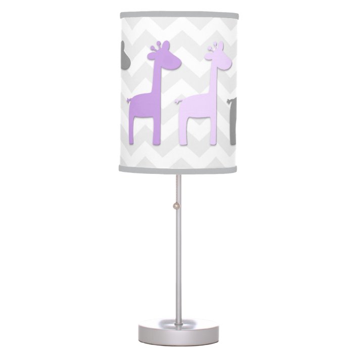 purple nursery lamp