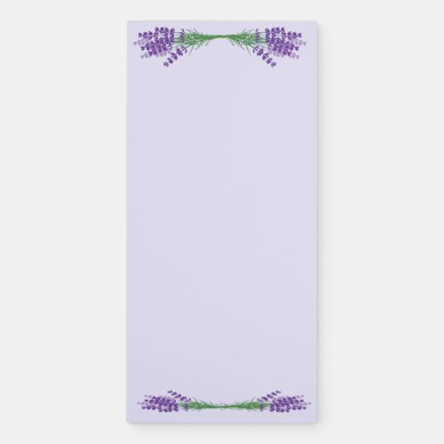 Purple Lavender Herbs Magnetic Fridge Notepad